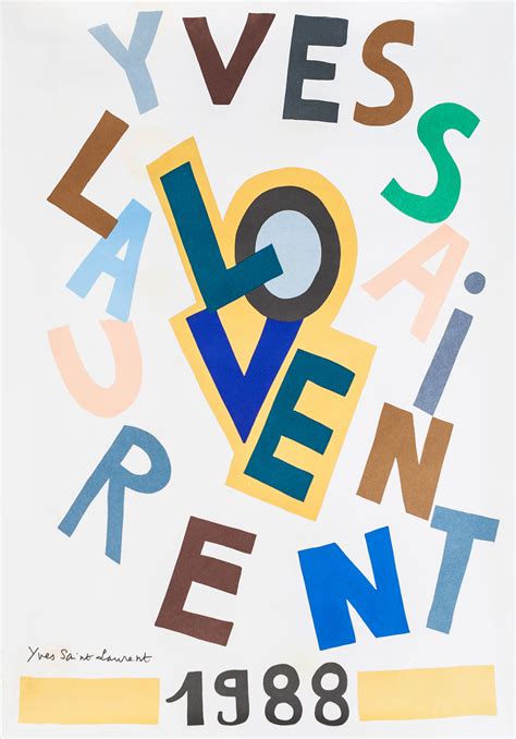 Ysl Love Posters 